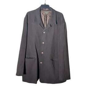Tommy Bahama Jacket Men Size XXL Island Brown Silk Wool Blazer Sport‎ Coat #HR-9